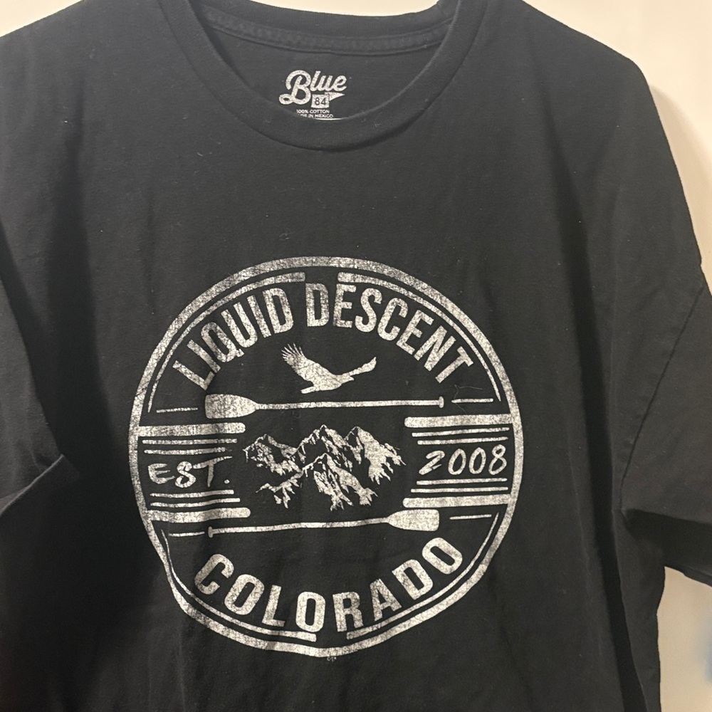 Blue 84 Men's Black Colorado Graphic Tee